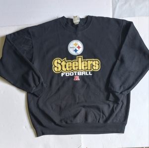 NFL Team Apparel Steelers Football Sweatshirt Mens Large